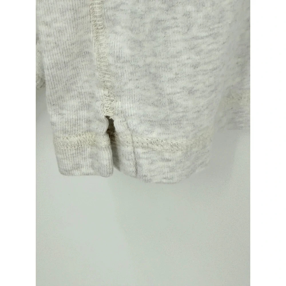 VTG 90s Banana Republic Cotton Henley shirt Mens XL Y2K Grunge Gray Long Sleeve